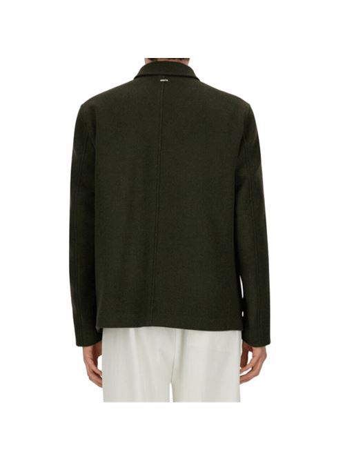 Giacca field da uomo in misto lana color verde militare HERNO | FI000138U33475R7740